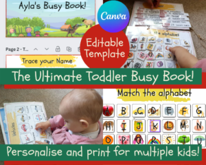 canva busy book template