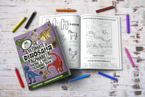 The Ultimate Dinosaur Alphabet Tracing and Writing Colouring Book: Dinosaur activity book and alphabet tracing writing book for kids aged 3-5