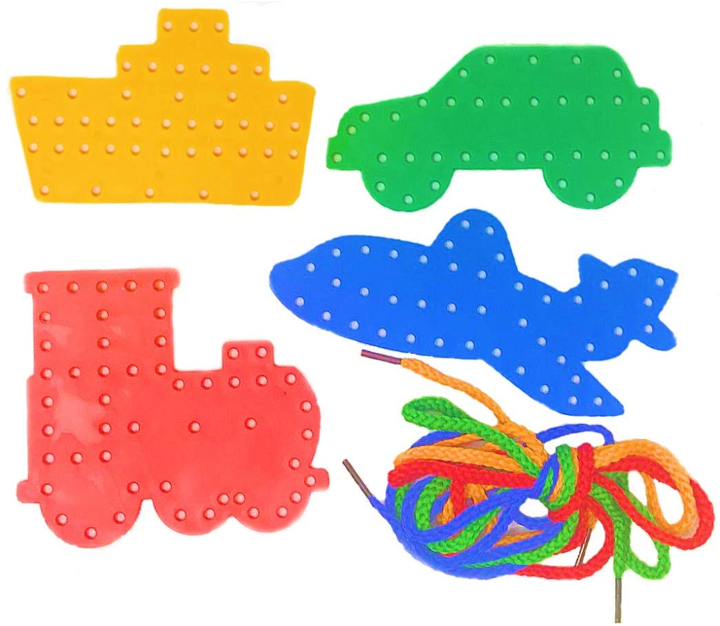 
Kids B Crafty 4 Transport Lacing Shapes, Fine Motor Skills Toys, Threading Toys, Early Learning, Threading Toddler Toy, Drawing Templates