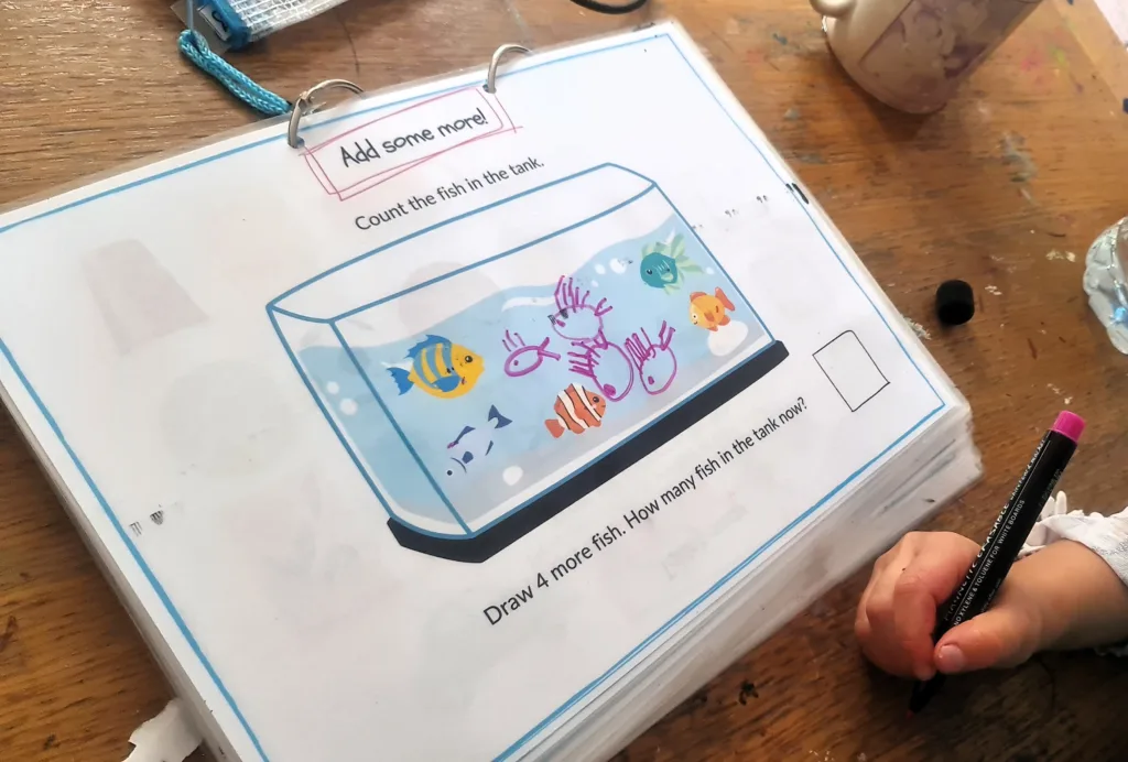 Drawing more - maths activity book