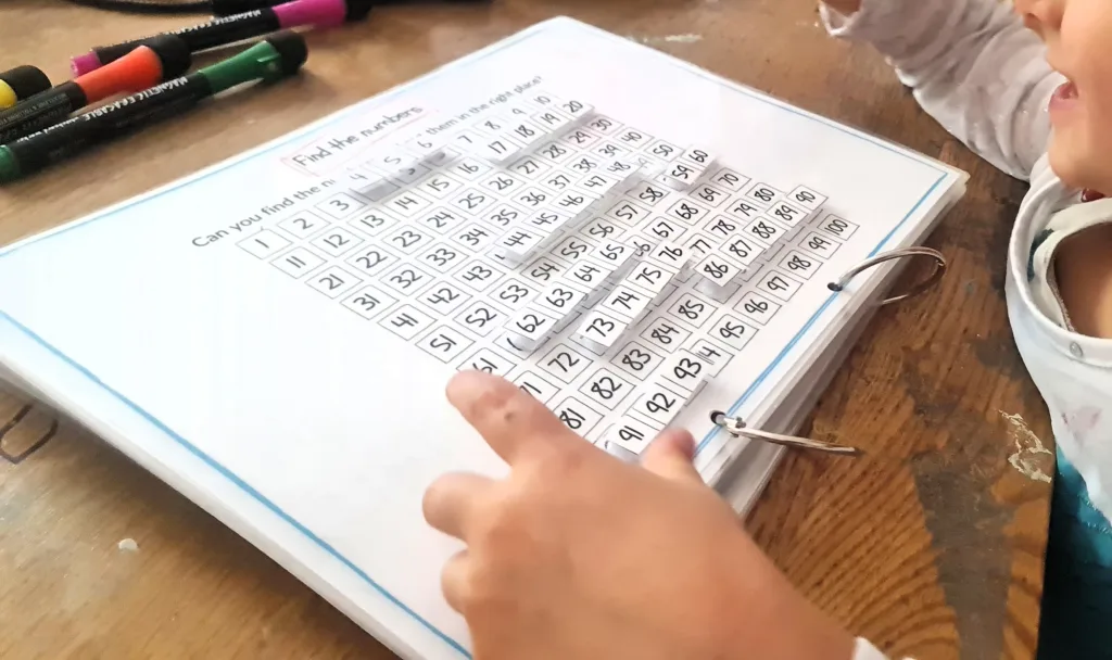 Find the numbers interactive - maths activity book