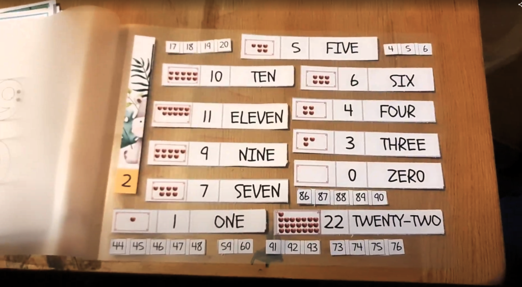 Interactive pieces - maths activity book