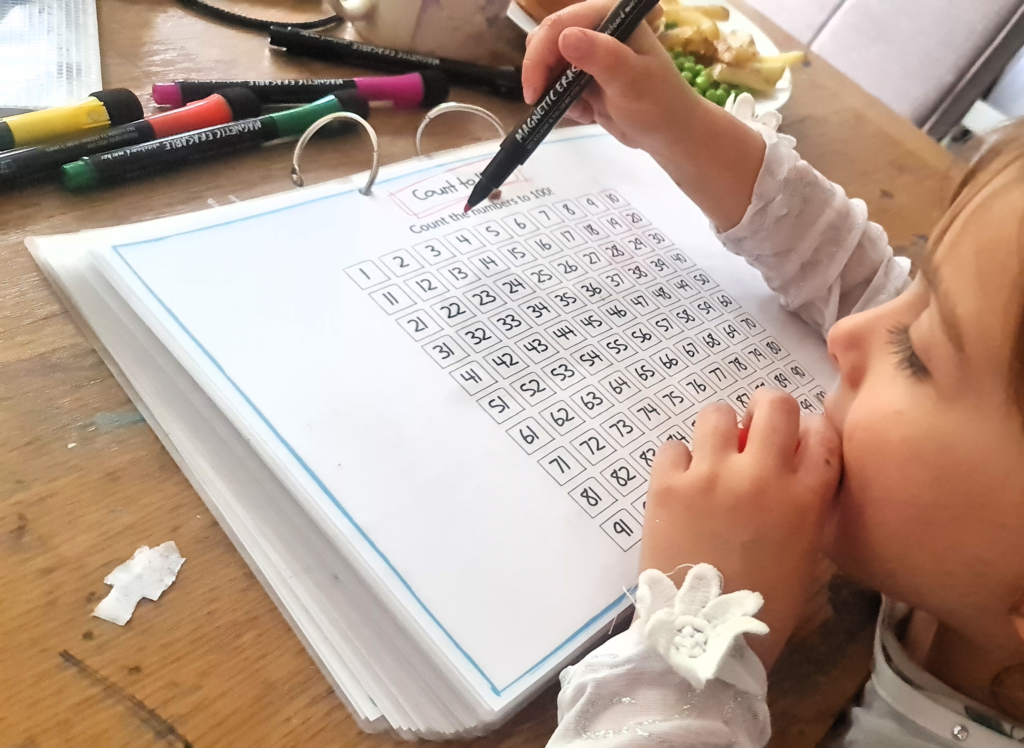Count to 100 - maths activity book