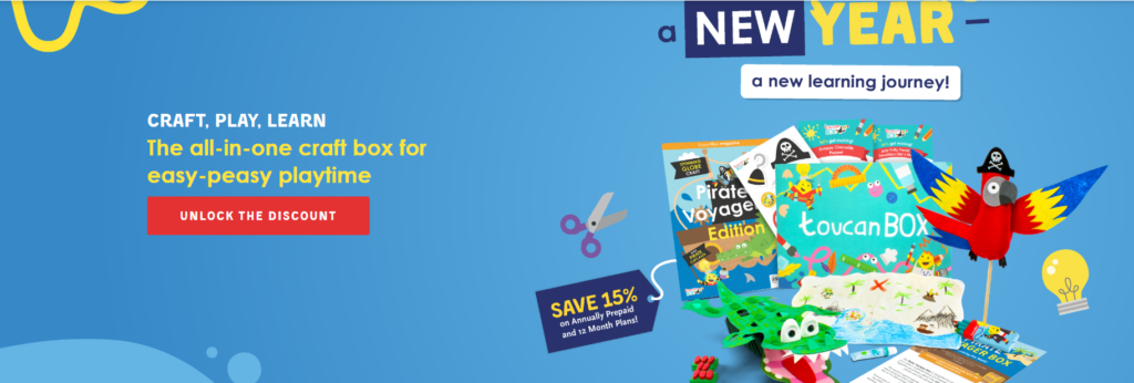 Toucan box 15% annual prepaid plan